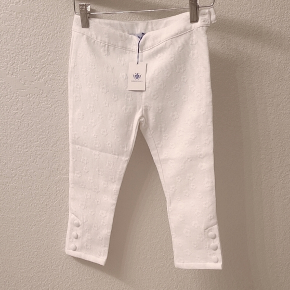 White  Trousers For A Little Girl. Size 6.